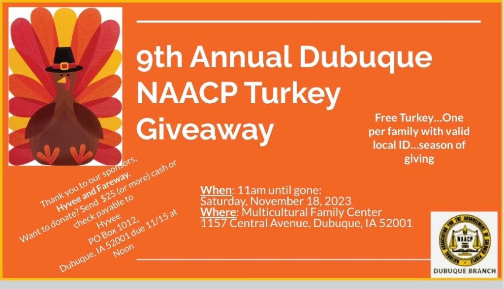 Turkey Giveaway Dubuque In Pursuit News