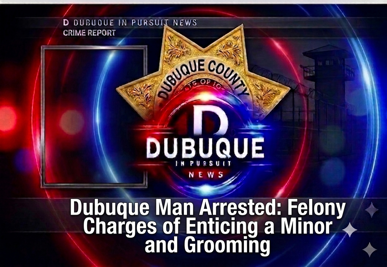 Dubuque Man Arrested on Felony Charges of Enticing a Minor and Grooming ...